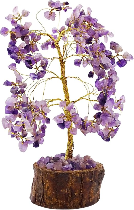 HARMONIZE Amethyst Stone Tree Reiki Gemstones Feng Shui Vastu Spiritual Bonsai Table Décor Accessories Home & Kitchen HARMONIZE Amethyst Stone Tree Reiki Gemstones Feng Shui Vastu Spiritual Bonsai Table Décor Accessories Home & Kitchen