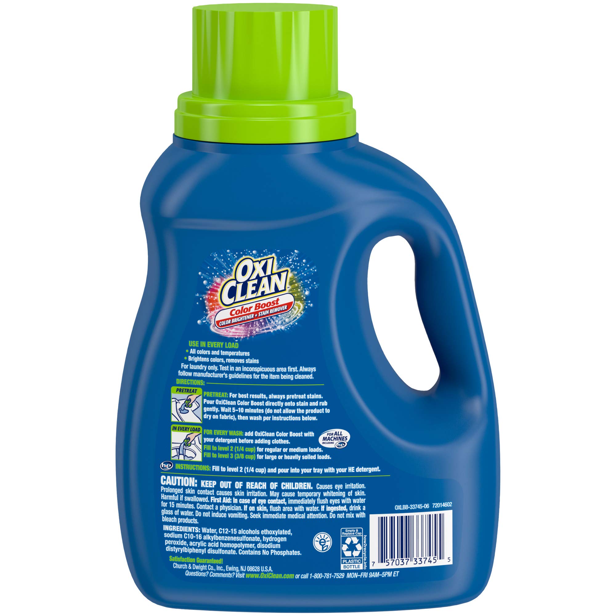 OxiClean Color Boost Color Brightener Plus Stain Remover Liquid FREE