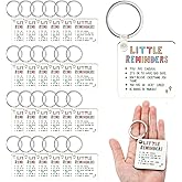 Sureio 24 Pcs Little Reminders Keychain Motivational Inspirational Gifts for Women Mdf Keychain Colorful Spirit Quotes Key Ring Team Appreciation Thanks Gifts for Employee Coworker
