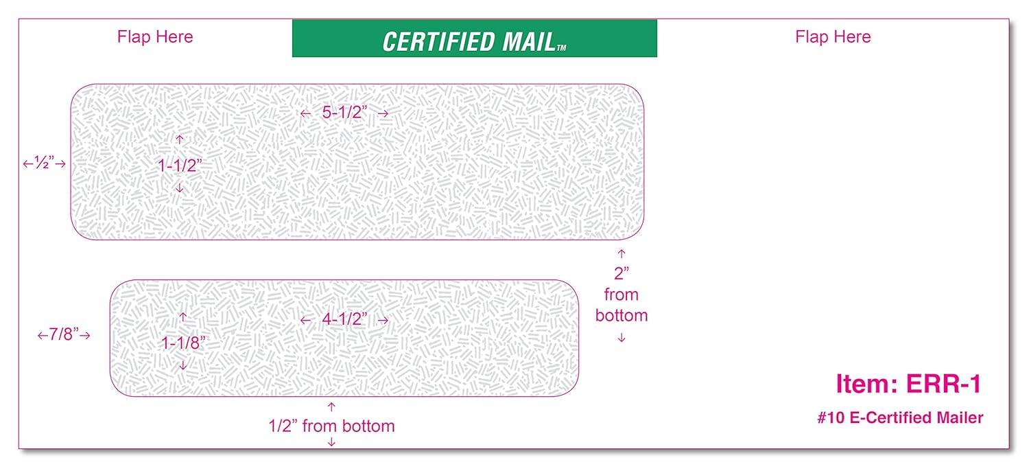 Certified Mail Envelopes (10) Office Products