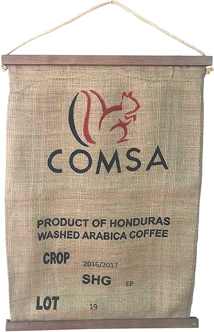 Liza Line Cadre Decoration Murale Deco Sac A Cafe Authentique En Toile De Jute Tableau Decoratif Maison Chambre Salon Cuisine Bois En Pin Massif Honduras Amazon Fr Cuisine Maison