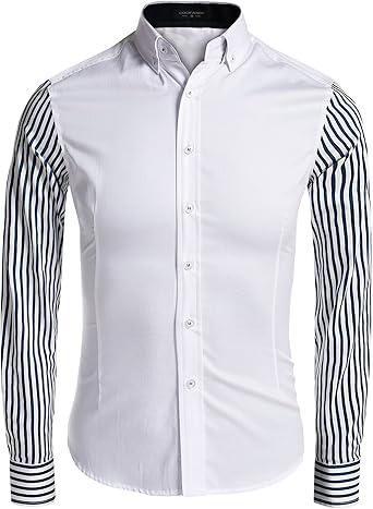 large slim fit shirts