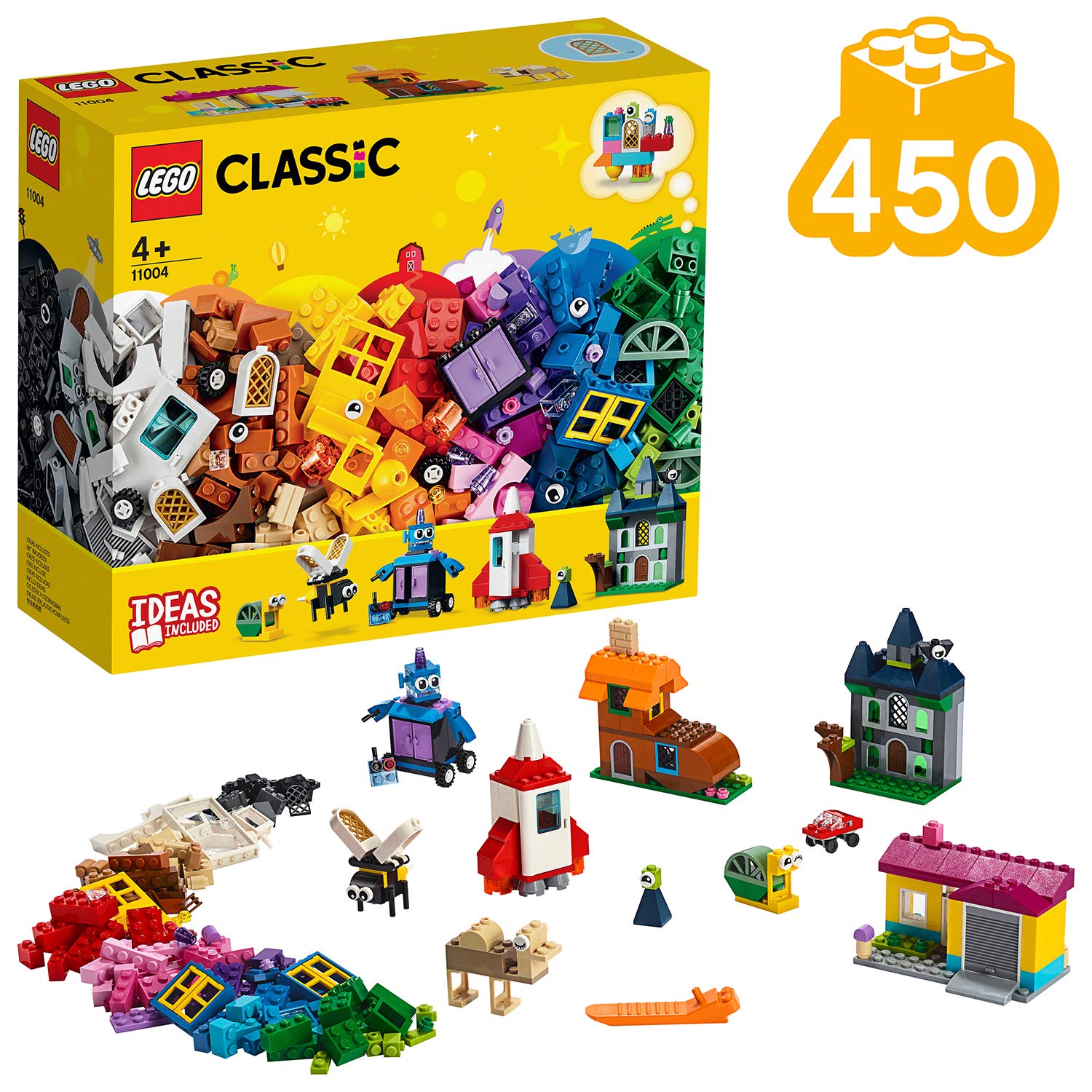 LEGO 11004 Classic Windows of Creativity Brickset, Fun Colorful Toy Bricks