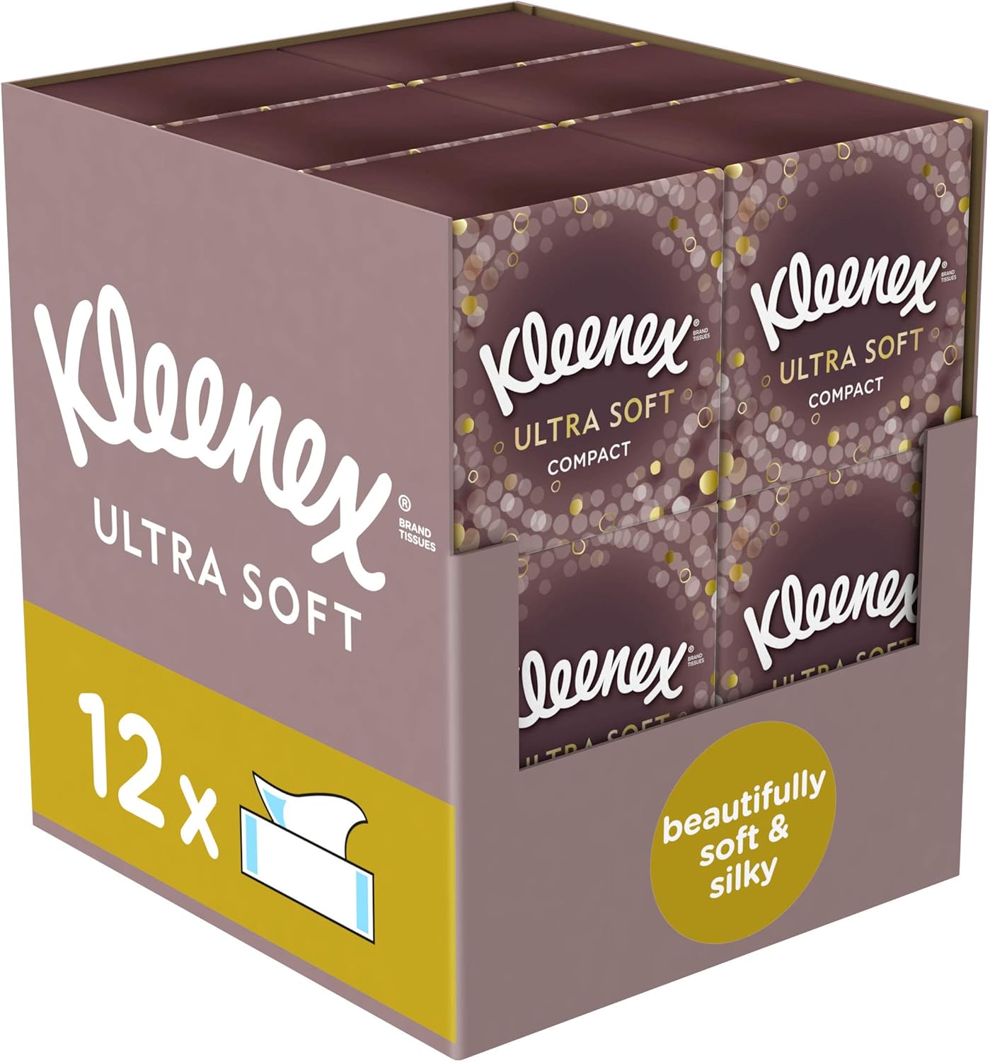 Kleenex Tissues Extra Large Ultra Soft Tissues, 12 Compact Tissue
