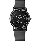 Braun Mens 3-Hand with Solar Powered Date Analogue Quartz Watch, 40mm Stainless Steel Case