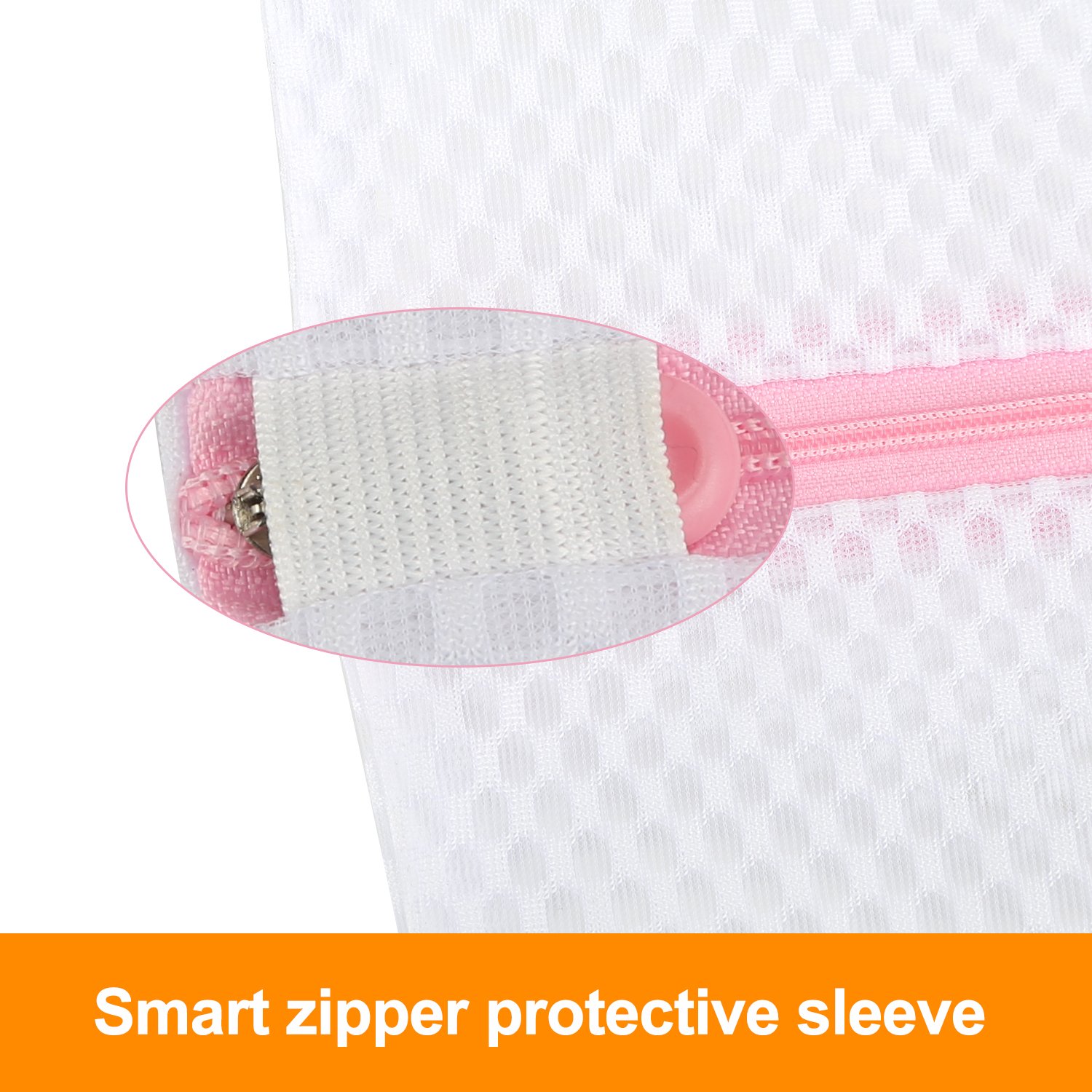 LASV Mesh Laundry Bag,4 Pack (2 Large & 2 Medium) Heavy Duty Durable Honeycomb Travel Bag for Delicates,Sweaters,Blouse,Yoga Pants,Hosiery,Underwear