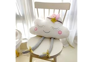 Electspark Cloud Pillow, Cute Cloud Throw Pillow for Adult, Plush Stuffed Home Decor Pillow for Sofa Bed Couch Seating Soft H