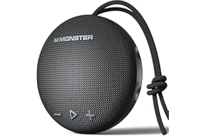 Monster Bluetooth Speaker, IPX8 Shower Speaker Waterproof, Bluetooth 5.4 with Loud HD Sound and Robust Bass, Extra Long Playtime Punchy, for Home, Beaches Portable Wireless Outdoor Speakers