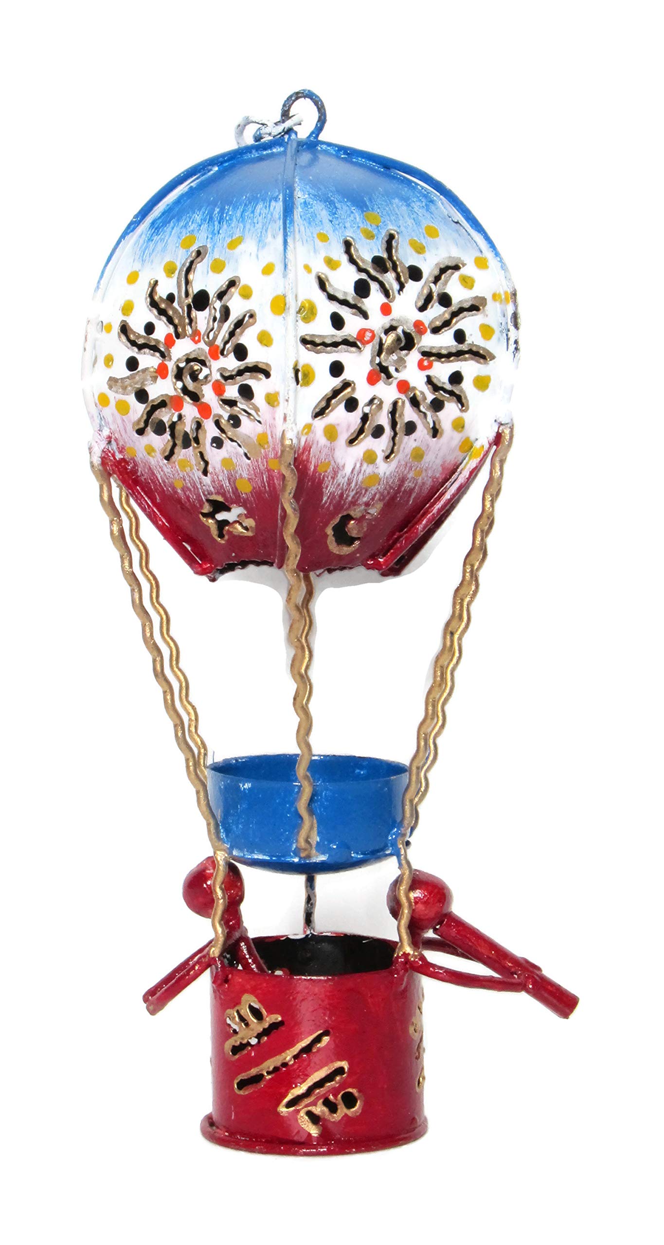 Brave Wings Hand Crafted and Painted - Metal Air Balloon - Ornament Sculpture Unique Decoration Home Decor Gift for Christmas - 1949