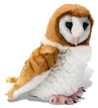 Plush Toy Stuffed Animal White Brown Barn Owl Soft Toy 30 Cm