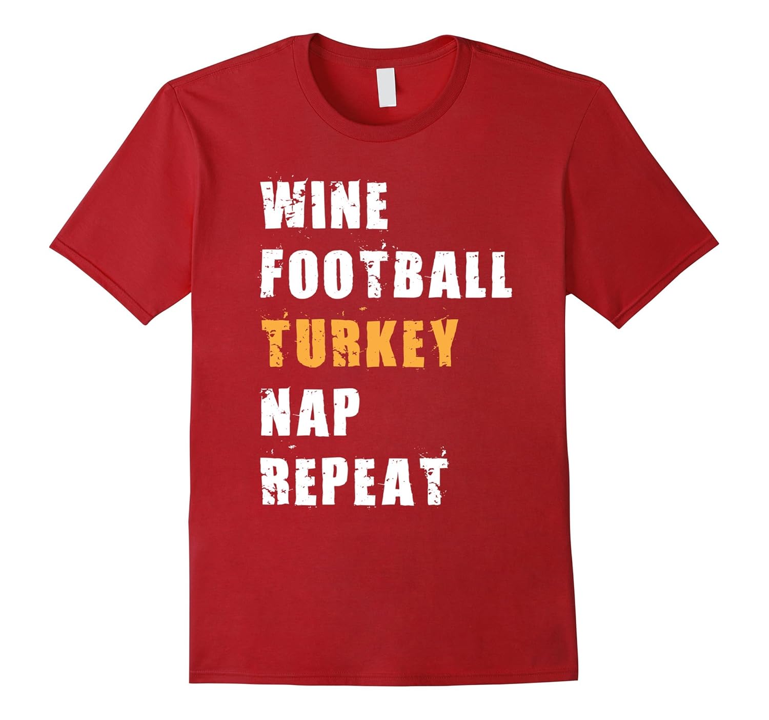 Funny Thanksgiving Shirt, Wine Football Turkey Nap Repeat-Rose