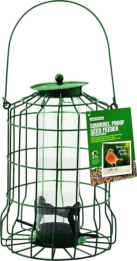 Gardman Ba01620 Squirrel Proof Seed Bird Feeder 6 89 Wide X