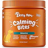 Zesty Paws Calming Chews for Dogs Composure & Relaxation for Everyday Stress & Separation Turkey 90 Count
