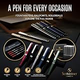 Scriveiner Blue Lacquer Fountain Pen with Chrome Finish Nib Medium Gift view 6