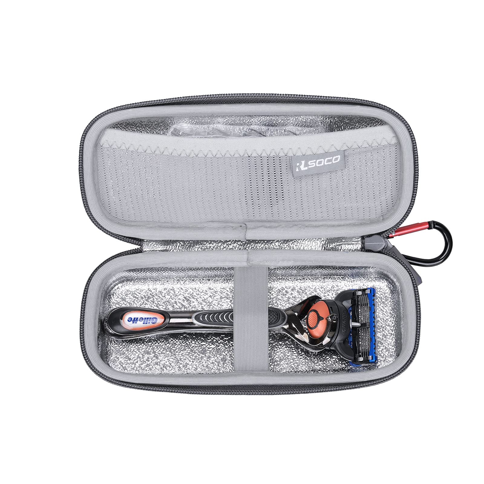 RLSOCO Hard Case for Gillette Fusion5/Mach3/ProGlide/ProShield Power Razor & for Harry's Razors for Men's Razor (Case Only)