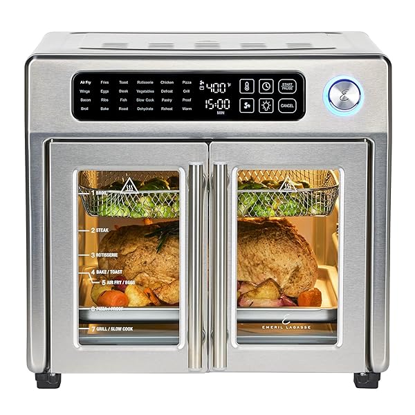 EMERIL LAGASSE EXTRA LARGE FRENCH DOOR AIR FRYER...