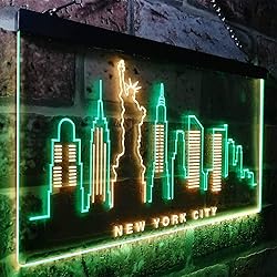 ADVPRO New York City Skyline Silhouette Dual Color