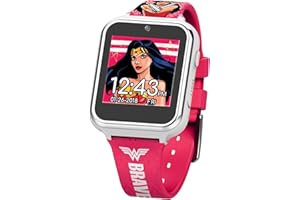 Accutime Kids DC Comics Wonder Woman Pink Educational Learning Touchscreen Smart Watch Toy for Girls, Boys, Toddlers - Selfie Cam, Learning Games, Alarm, Calculator, Pedometer (Model: WOW4195AZ)