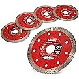 EZARC 4-1/2 inch Super Thin Diamond Blade, Diamond Saw Blades for Angle Grinder, 4.5" Tile Blade for Smooth Cutting Porcelain