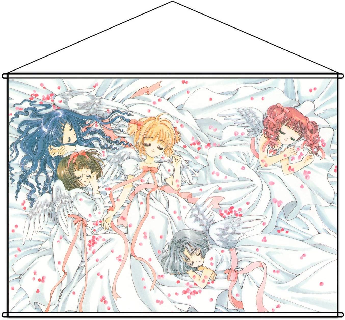 Amazon カードキャプターさくら B2タペストリー 木之本桜 大道寺知世 佐々木利佳 三原千春 柳沢奈緒子 B2 73 52cm スエード アニメ 萌えグッズ 通販