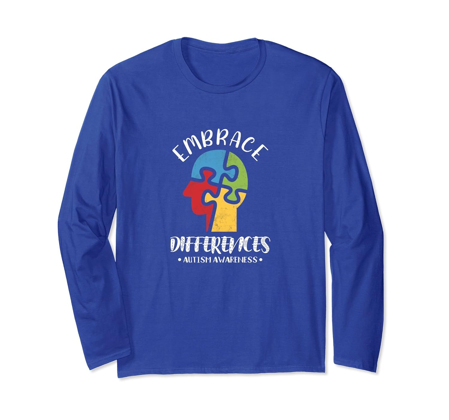 Embrace Differences Love Autism Awareness Long Sleeve Shirt-anz