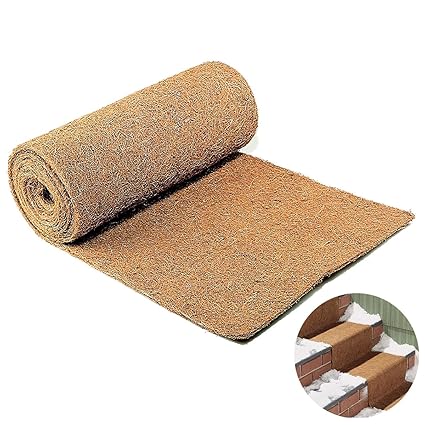 Fansport Snow Carpet Ice Carpet Anti Slip Winter Snow Carpet Snow Mat Outdoor Brown