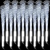 miikoul 64 Pcs Fiber Optic Wands White Glow Sticks LED Wedding Wand Light up Party Favor Sticks Flashing Wands with 3 Light Modes for neon Party Wedding Baby Shower Birthday Party Supplies