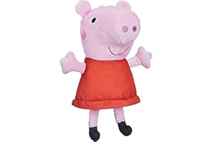 Peppa Pig Giggle 'n Snort Plush Doll, 7.5 Inch Interactive Stuffed Animal, Sound Effects, Preschool Toys, Stocking Stuffers for Kids, Ages 12 Months+