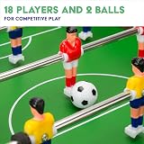 Power Play Table Top Football Game 64cm Wooden Portable 9-a-side view 3