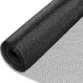 Furloroyal 48" x 118" Window Screen Replacement Mesh, Black Fiberglass Screen for Window &amp; Screen Door Repair, Durable High Visibility Mesh for Patio, Sliding Door &amp; Window Screens