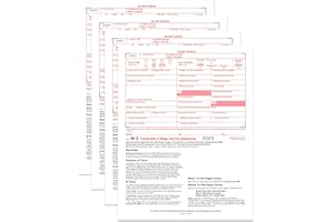 FENTASY W3 Forms 2025, 10 Form W-3 Summary Laser Forms for Transmittal of Wage and Tax Statements,Compatible with Quick Books and Accounting Software, 10 Pack