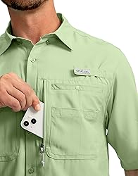 Men's Fishing Shirts with Zipper Pockets UPF