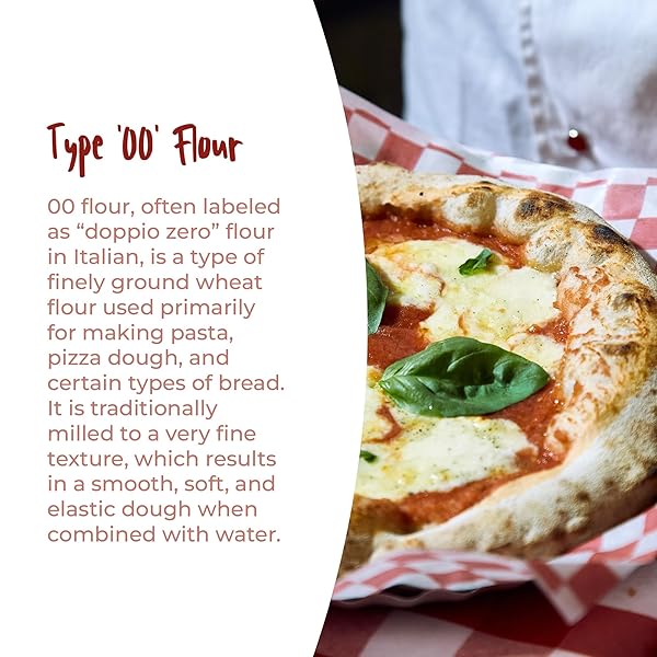 ANTIMO CAPUTO CHEFS FLOUR 2.2 LB (PACK OF 2) – ITALIAN DOUBLE ZERO 00 – SOFT WHEAT FOR PIZZA DOUGH, BREAD, & PASTA