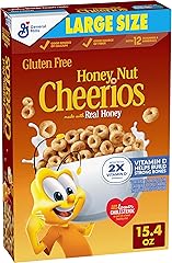 Honey Nut Cheerios Cereal, Limited Edition Happy Heart Shapes, Heart Healthy Cereal With Whole Grain Oats, Large Size, 15.4 o