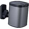 Mount-It! SONOS Speaker Mount Wall Bracket for SONOS Play:1 and SONOS Play:3 Tilt/Swivel Adjustable, Black 22 Lbs Capacity MI