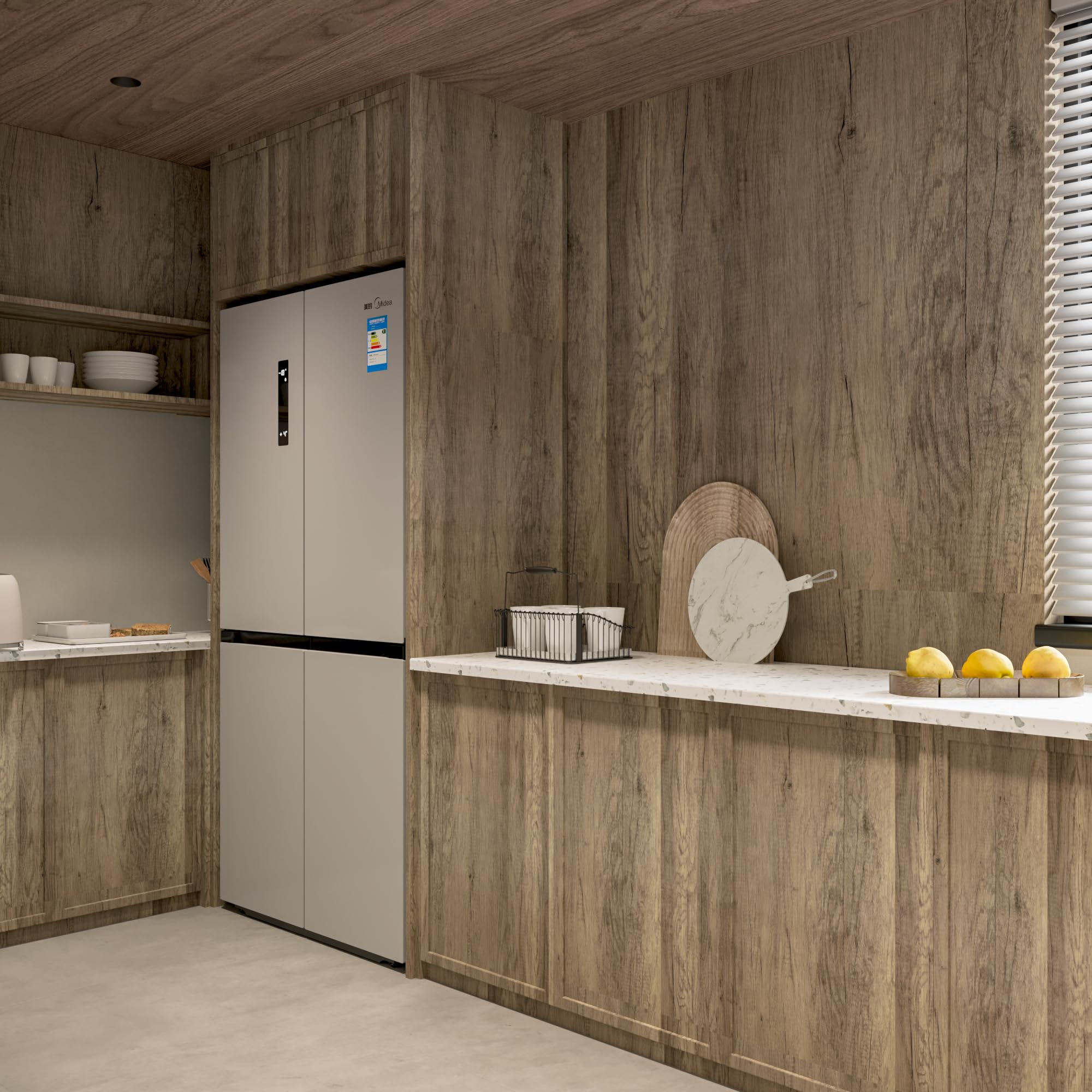 JSEVEM 80CM×4M Extra Wide Thick Light Brown Grey Wood Wallpaper Peel and Stick Matte Textured Gray Wood Effect Contact Paper Vinyl Wrap Furniture Sticker for Bedroom Bathroom Office Kitchen Walls