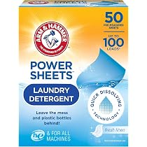 Amazon.com: Arm & Hammer Power Sheets - Detergente para ropa sucia ...