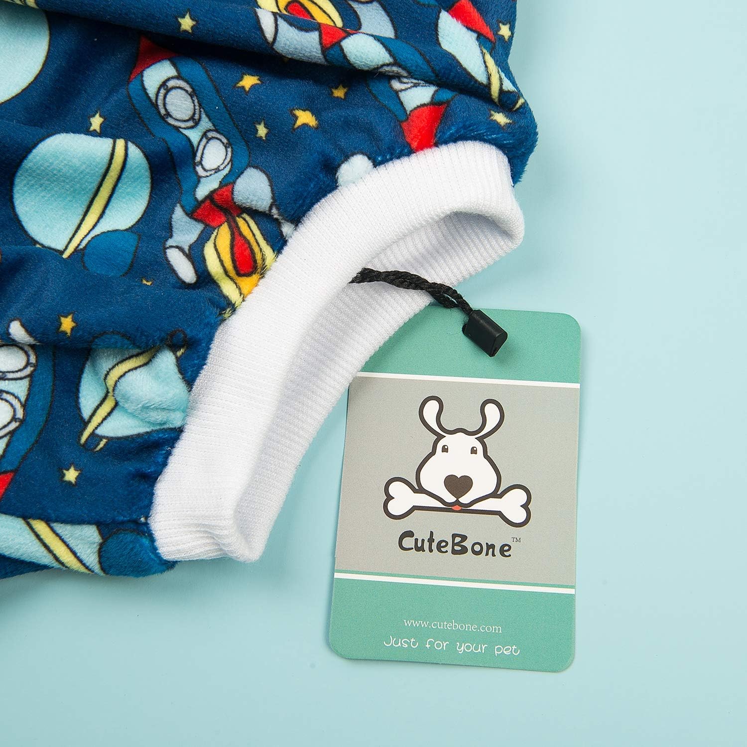 CuteBone Rocket Dog Pjs Medium Onesies Pet Clothes Jumpsuit Apparel Soft Pajamas P16M : Pet Supplies