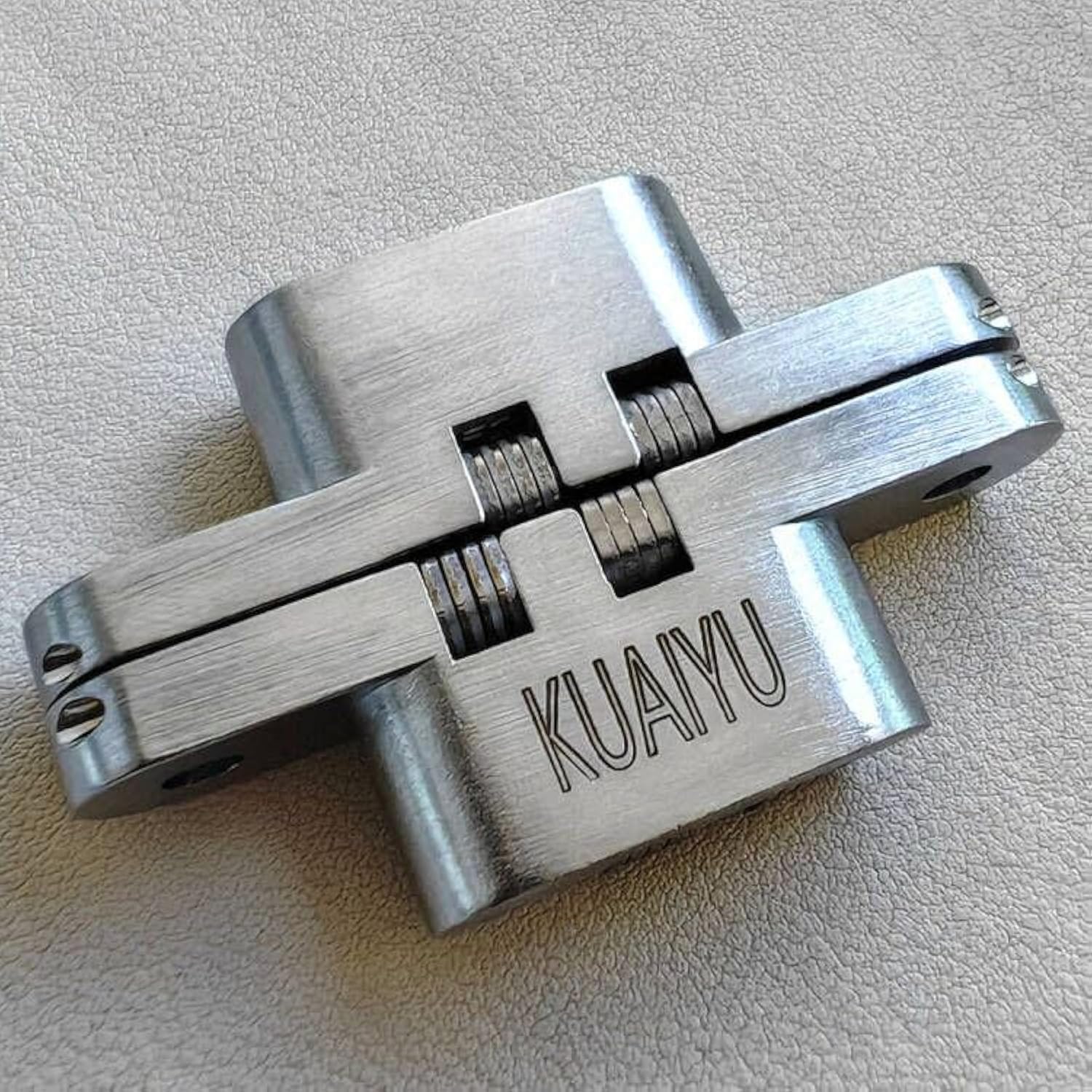 Photo 1 of (1 Pair) Hidden Door Hinge, Stainless Steel, Hidden Barrel Wooden Box Silver