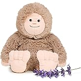 warmies Microwavable & Weighted Stuffed Animals, Bigfoot - Heated Stuffed Animal Plushie for Warmth & Comfort - Cute Soft Plush Toys for Adults & Children (Boys, Girls, Babies & Toddlers)