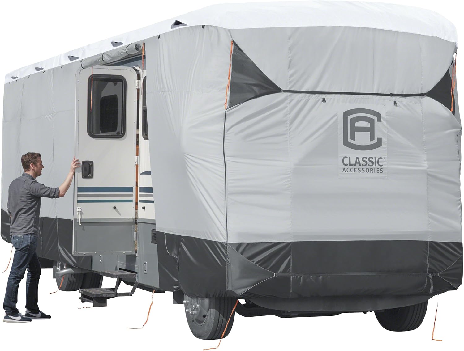 Classic Accessories Over Drive SkyShield Deluxe RV Class A Cover, Fits 30' - 33' RVs - Water Repellent RV Cover (80-371-101801-EX): Automotive