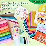 VINYL FROG 60pcs Cricut Accessories Bundle Permanent Vinyl HTV Mats Tools view 7