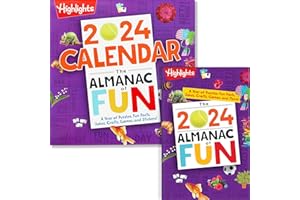 HIGHLIGHTS FOR CHILDREN Highlights 2024 Almanac of Fun Book & Calendar Bundle for Kids