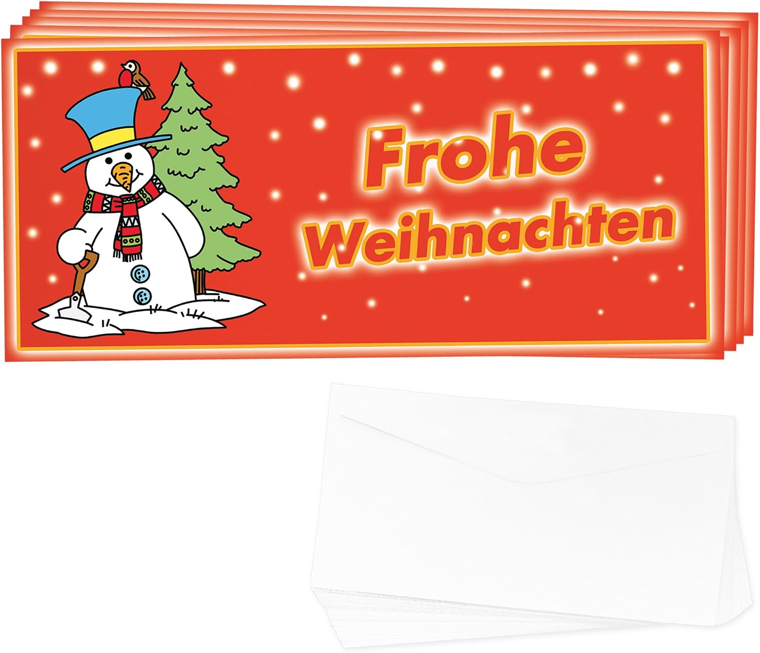 'Gifts with Name Modern Graphic 1392 Christmas Set: Merry Christmas, Set of 48, 20 x 9 cm, 2 Motive - Image 3