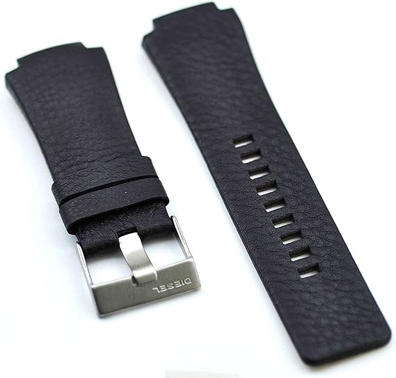 Fit Diesel Replacement Leather Watch Strap Band 32mm Black DZ1109