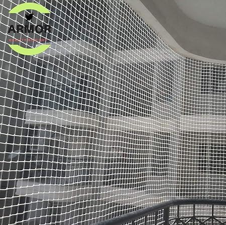 ARMOR Anti-Bird Net High Quality UV-Stabilized HDPE Nylon Bird Net(White) (8ftx12ft)