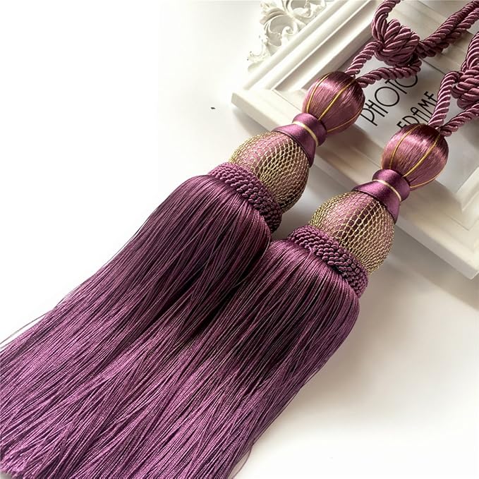 Turbokey Large Curtain & Drapery Tassel Tiebacks 1 Pair