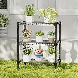 DUMOS 3 Tier Metal Wire Rack Shelf Heavy Duty