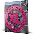 D'Addario Bass Guitar Strings, XL Pro Steels, EPS170-5, Long Scale, Regular Light Gauge 45-130, 5-String Set, Pack of 1
