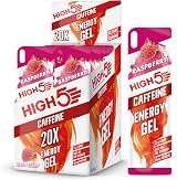 HIGH5 Caffeine Gels Raspberry 20 x 40g Running Energy Gel